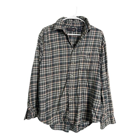 Arrow Other - Mens Grunge Flannel Shirt Button Down Distressed Gorpcore Utility Arrow Large